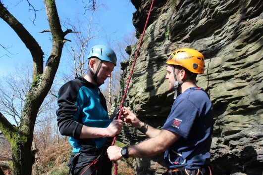 rock climbing and abseiling photo