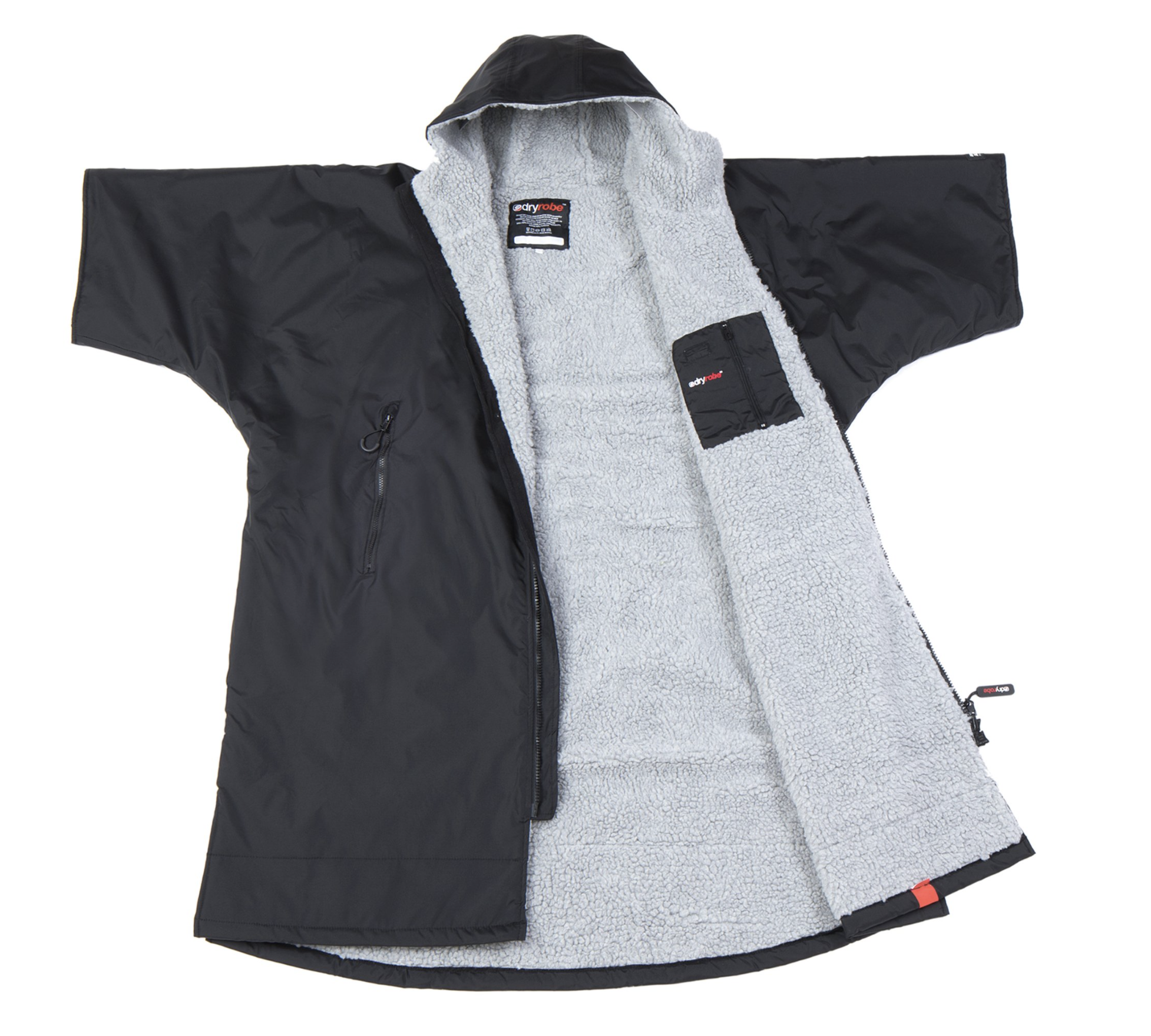 dryrobe short sleeve - grey/black